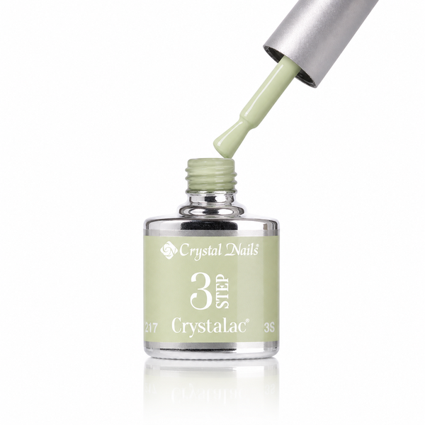 3Step Crystalac 3S217 8ml - Crystal Nails - flacon și aplicator