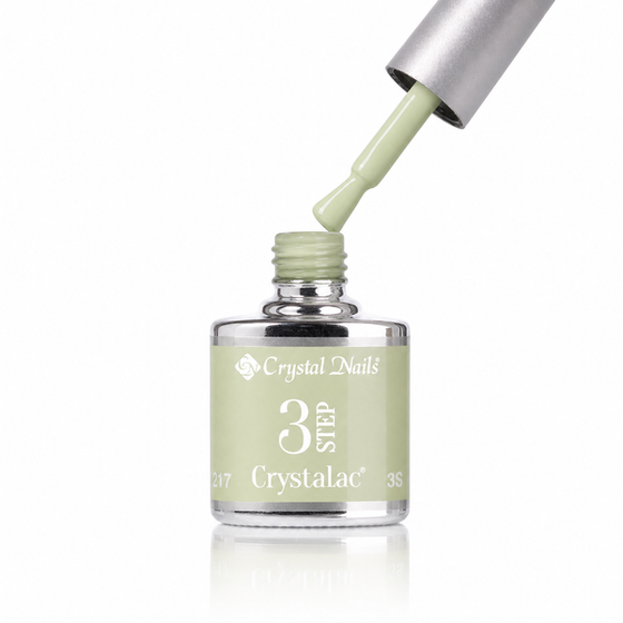 3Step Crystalac 3S217 8ml - Crystal Nails - flacon și aplicator