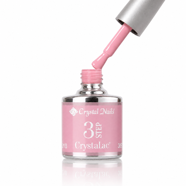 3Step Crystalac 3S218 8ml - Crystal Nails - flacon și aplicator