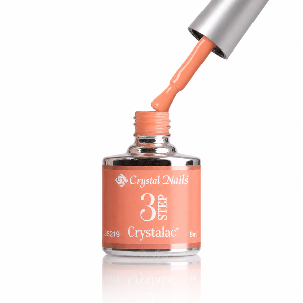 3Step Crystalac 3S219 8ml - Crystal Nails - flacon și aplicator