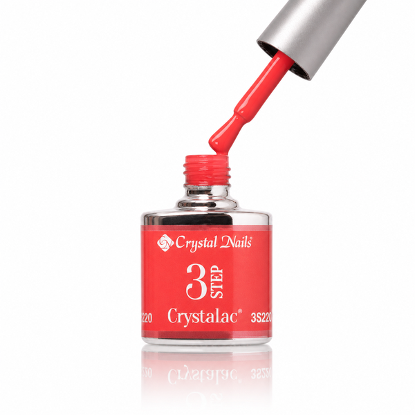3Step Crystalac 3S220 8ml - Crystal Nails - flacon și aplicator