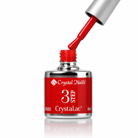 3Step Crystalac - Red - 3S223 - 8ml - Crystal Nails