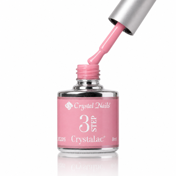 3Step Crystalac 3S225 8ml - Crystal Nails - flacon și aplicator