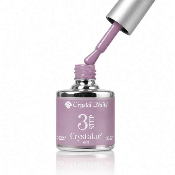 3Step Crystalac 3S227 8ml - Crystal Nails - flacon și aplicator