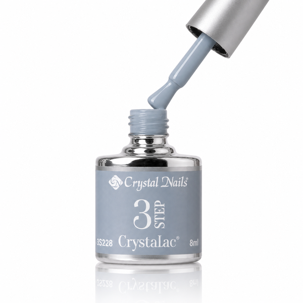 3Step Crystalac 3S228 8ml - Crystal Nails - flacon și aplicator