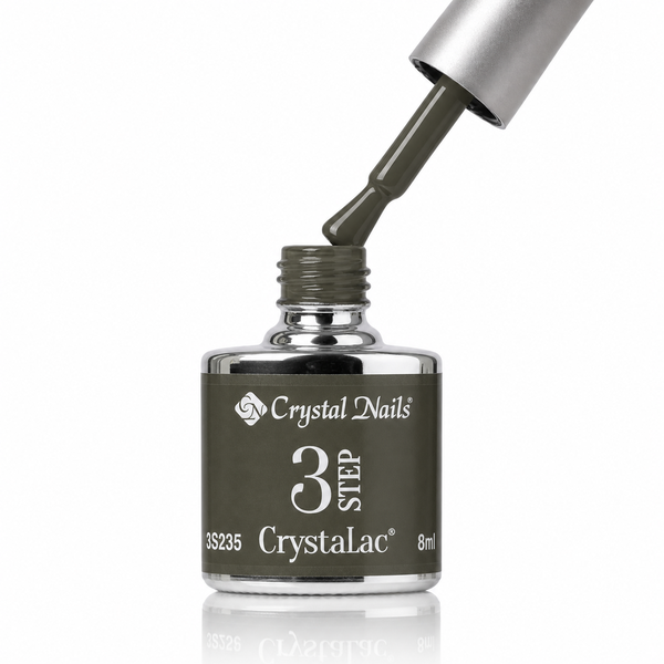 3Step Crystalac 3S235 8ml - Crystal Nails - flacon și aplicator