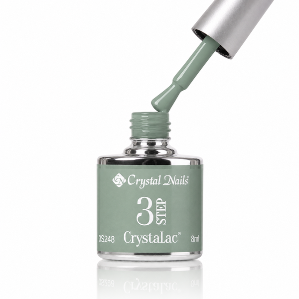 3Step Crystalac 3S248 8ml - Crystal Nails - flacon și aplicator