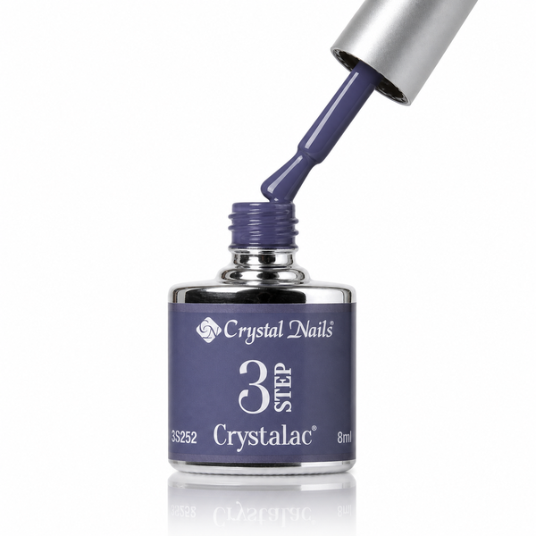 3Step Crystalac 3S252 8ml - Crystal Nails - flacon și aplicator