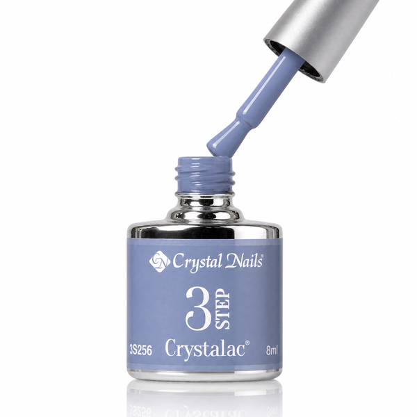 3Step Crystalac 3S256 8ml - Crystal Nails - flacon și aplicator