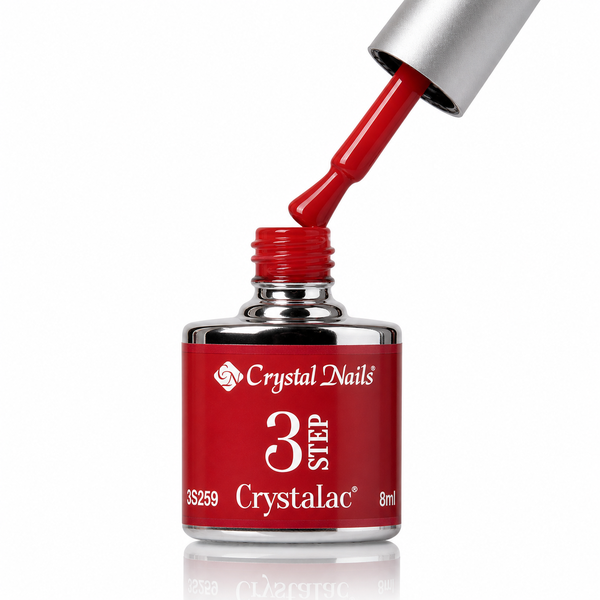 3Step Crystalac 3S259 8ml - Crystal Nails - flacon și aplicator