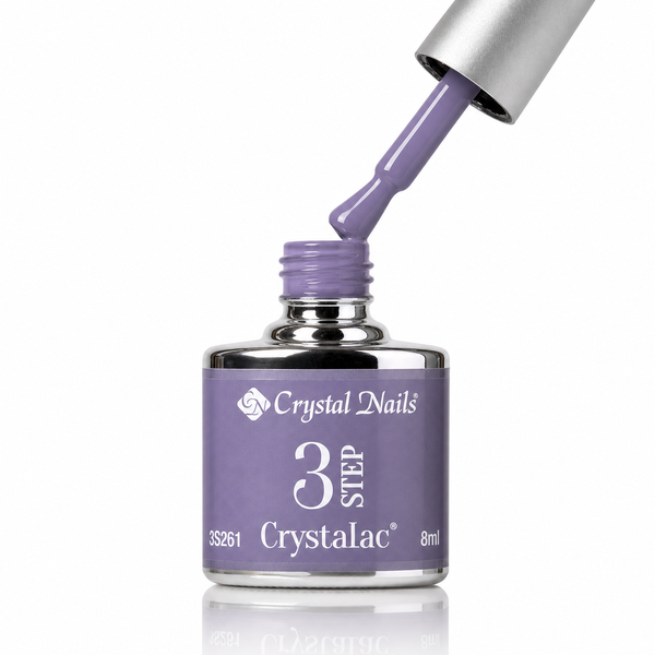 3Step Crystalac 3S261 8ml - Crystal Nails - flacon și aplicator
