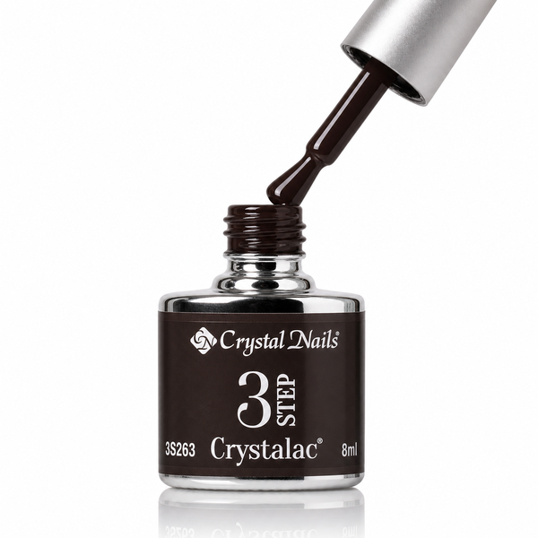 3Step Crystalac 3S263 8ml - Crystal Nails - flacon și aplicator