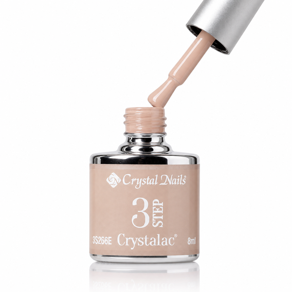 3Step Crystalac 3S266E 8ml - Crystal Nails - flacon și aplicator