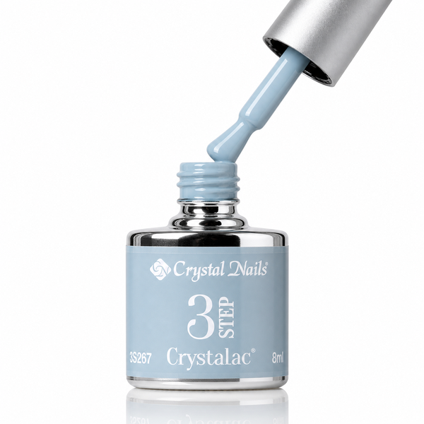 3Step Crystalac 3S267 8ml - Crystal Nails - flacon și aplicator