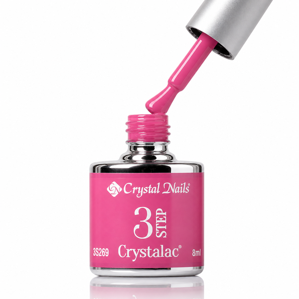 3Step Crystalac 3S269 8ml - Crystal Nails - flacon și aplicator