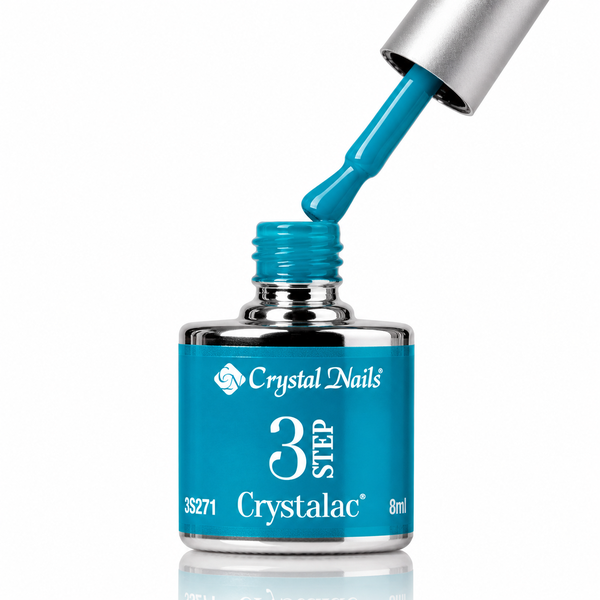 3Step Crystalac 3S271 8ml - Crystal Nails - flacon și aplicator