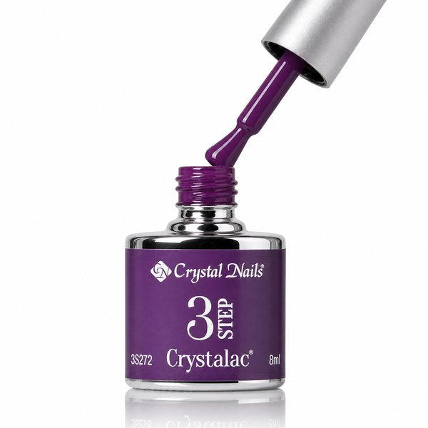 3Step Crystalac 3S272 8ml - Crystal Nails - flacon și aplicator