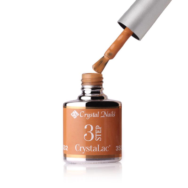 3Step Crystalac 3S32 8ml - Crystal Nails - flacon și aplicator