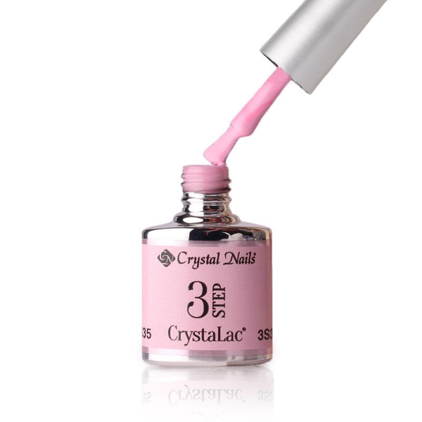 3Step Crystalac 3S35 8ml - Crystal Nails - flacon și aplicator