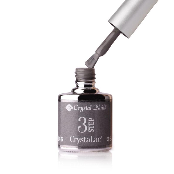 3Step Crystalac 3S46 8ml - Crystal Nails - flacon și aplicator