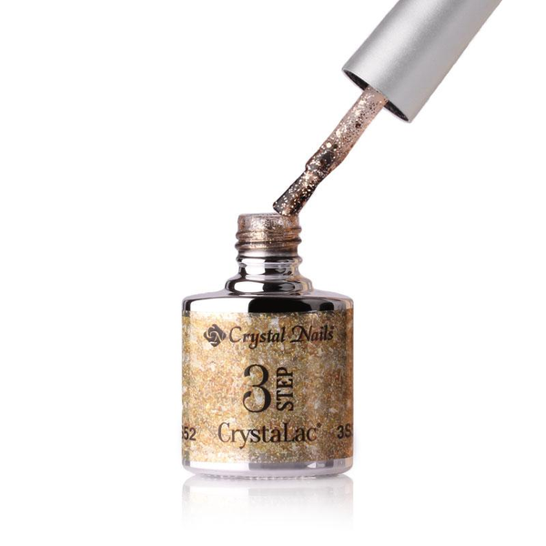 3Step Crystalac 3S52 8ml - Crystal Nails - flacon și aplicator