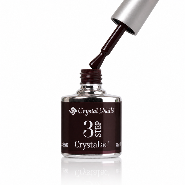 3Step Crystalac 3S56 8ml - Crystal Nails - flacon și aplicator