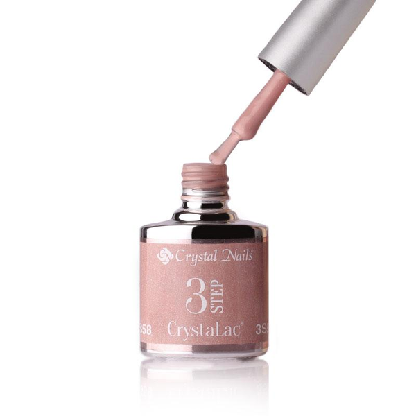 3Step Crystalac 3S58 8ml - Crystal Nails - flacon și aplicator