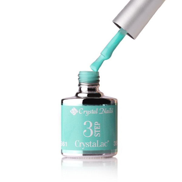 3Step Crystalac 3S61 8ml - Crystal Nails - flacon și aplicator