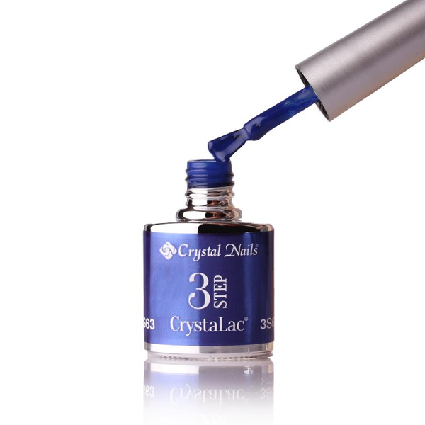 3Step Crystalac 3S63 8ml - Crystal Nails - flacon și aplicator