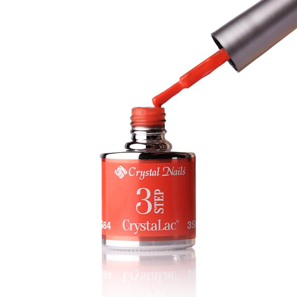 3Step Crystalac 3S64 8ml - Crystal Nails - flacon și aplicator
