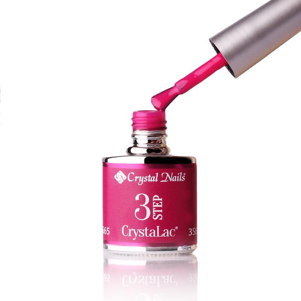 3Step Crystalac 3S65 8ml - Crystal Nails - flacon și aplicator