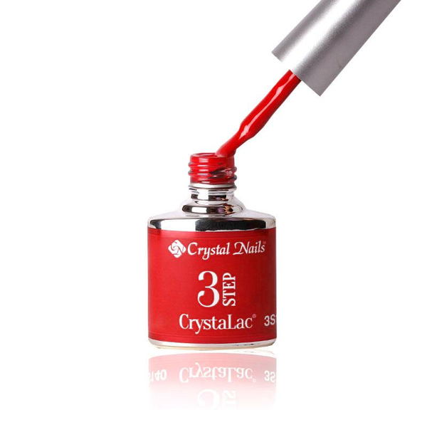 3Step Crystalac 3S7 8ml - Crystal Nails - flacon și aplicator