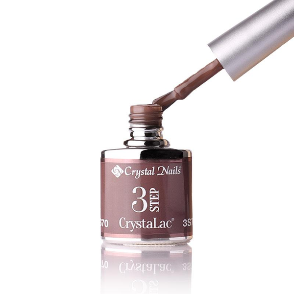 3Step Crystalac 3S70 8ml - Crystal Nails - flacon și aplicator