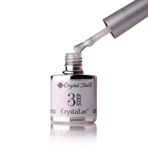 3Step Crystalac 3S72 8ml - Crystal Nails - flacon și aplicator