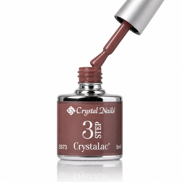 3Step Crystalac 3S73 8ml - Crystal Nails - flacon și aplicator