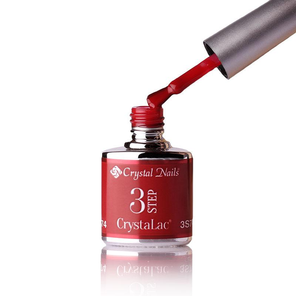 3Step Crystalac 3S74 8ml - Crystal Nails - flacon și aplicator