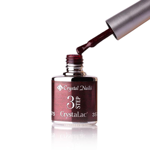 3Step Crystalac 3S75 8ml - Crystal Nails - flacon și aplicator