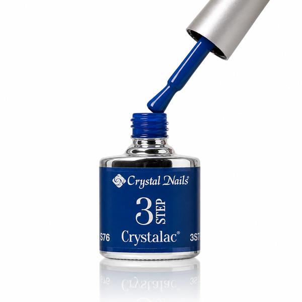 3Step Crystalac 3S76 8ml - Crystal Nails - flacon și aplicator