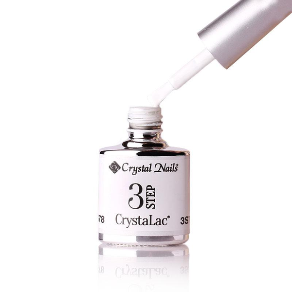3Step Crystalac 3S78 8ml - Crystal Nails - flacon și aplicator