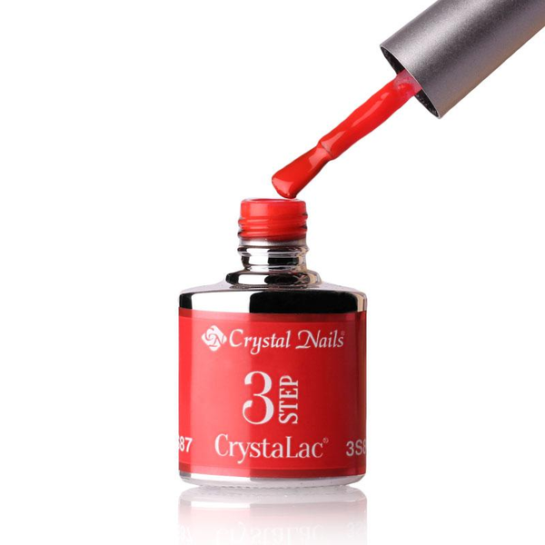 3Step Crystalac 3S87 8ml - Crystal Nails - flacon și aplicator