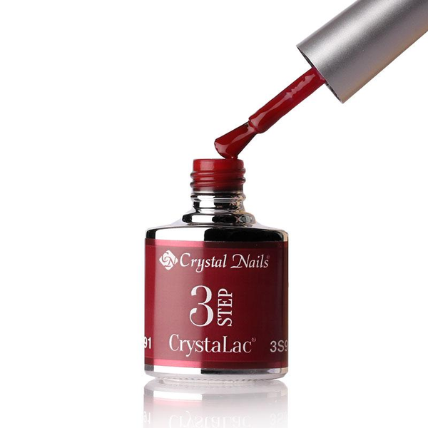 3Step Crystalac 3S91 8ml - Crystal Nails - flacon și aplicator