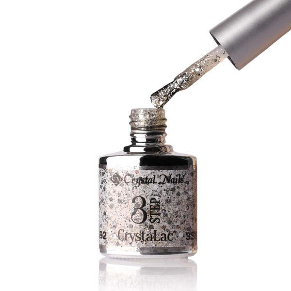 3Step Crystalac 3S92 8ml - Crystal Nails - flacon și aplicator