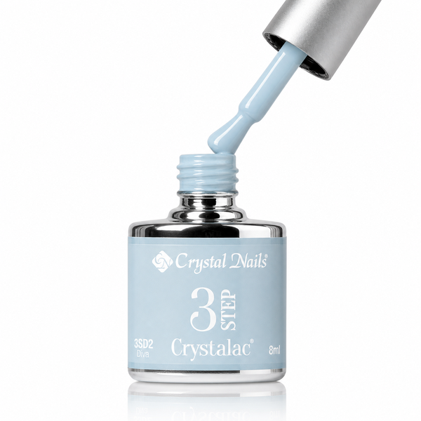 3Step Crystalac 3SD2 Diva 8ml - Crystal Nails - flacon și aplicator