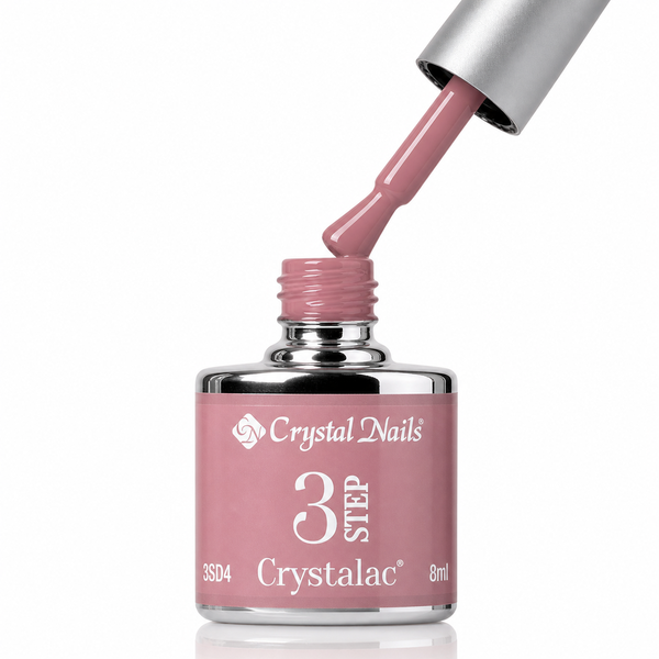 3Step Crystalac 3SD4 Diva 8ml - Crystal Nails - flacon și aplicator