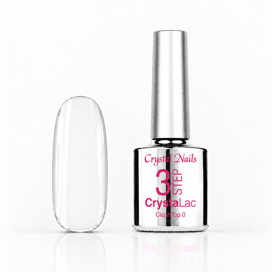 3Step Crystalac - Clear/Top 0 - 8ml - Crystal Nails