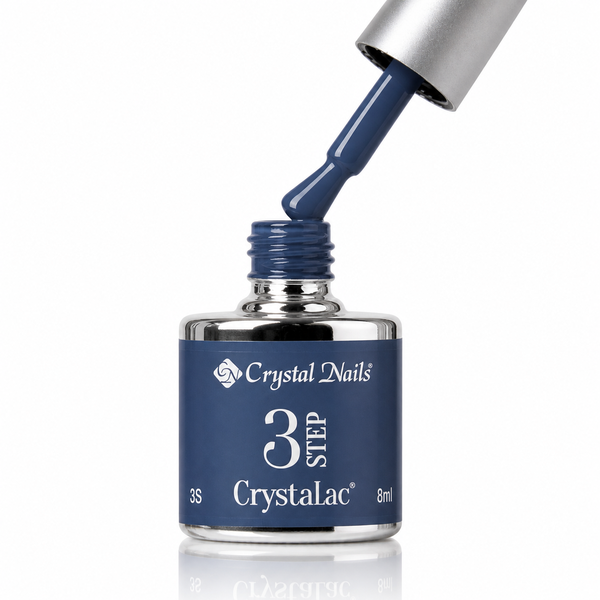 3Step Crystalac New Year S Eve 8ml - Crystal Nails - flacon și aplicator