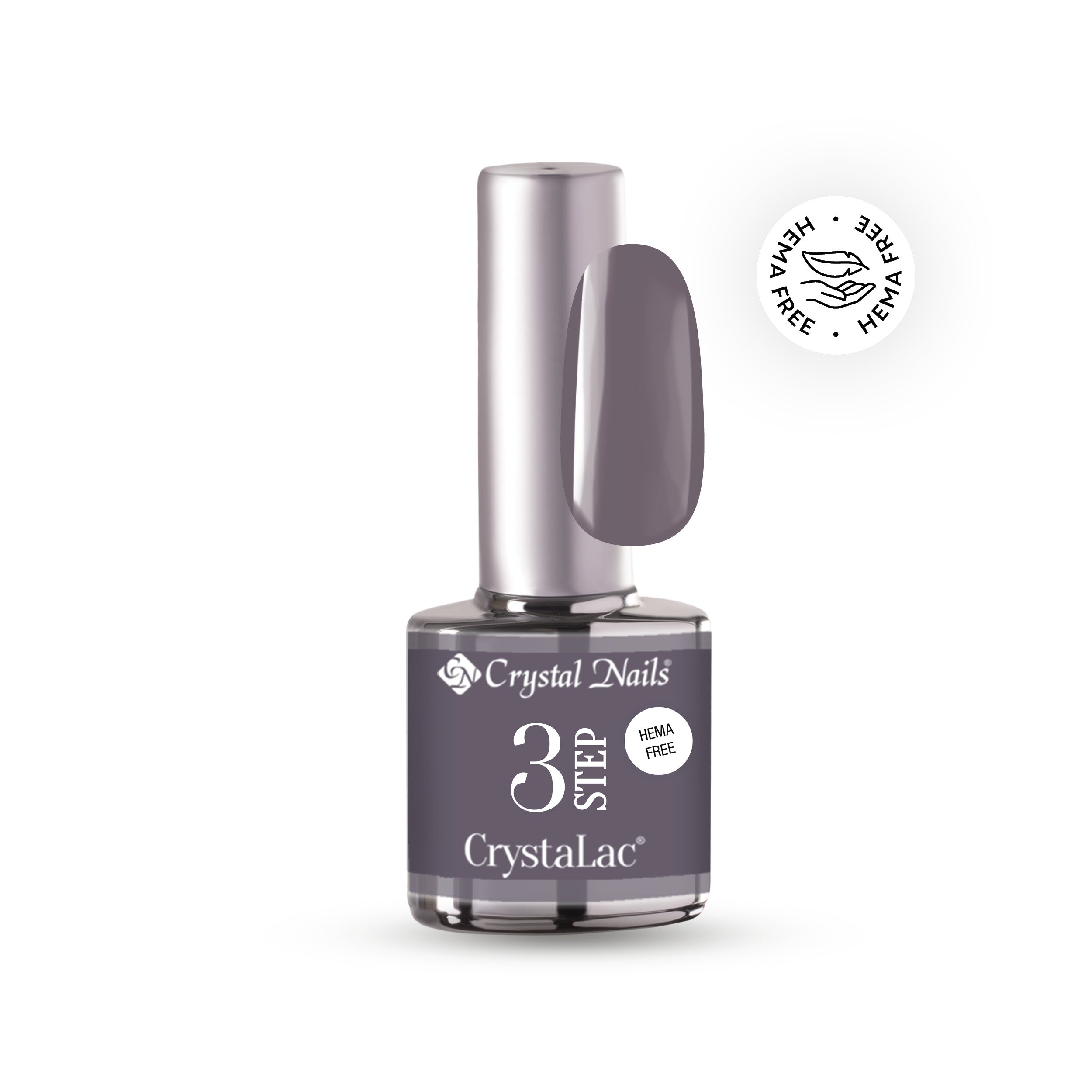 3step HEMA Free CrystaLac - HF20 - Dark Shadows - 8ml – Crystal Nails