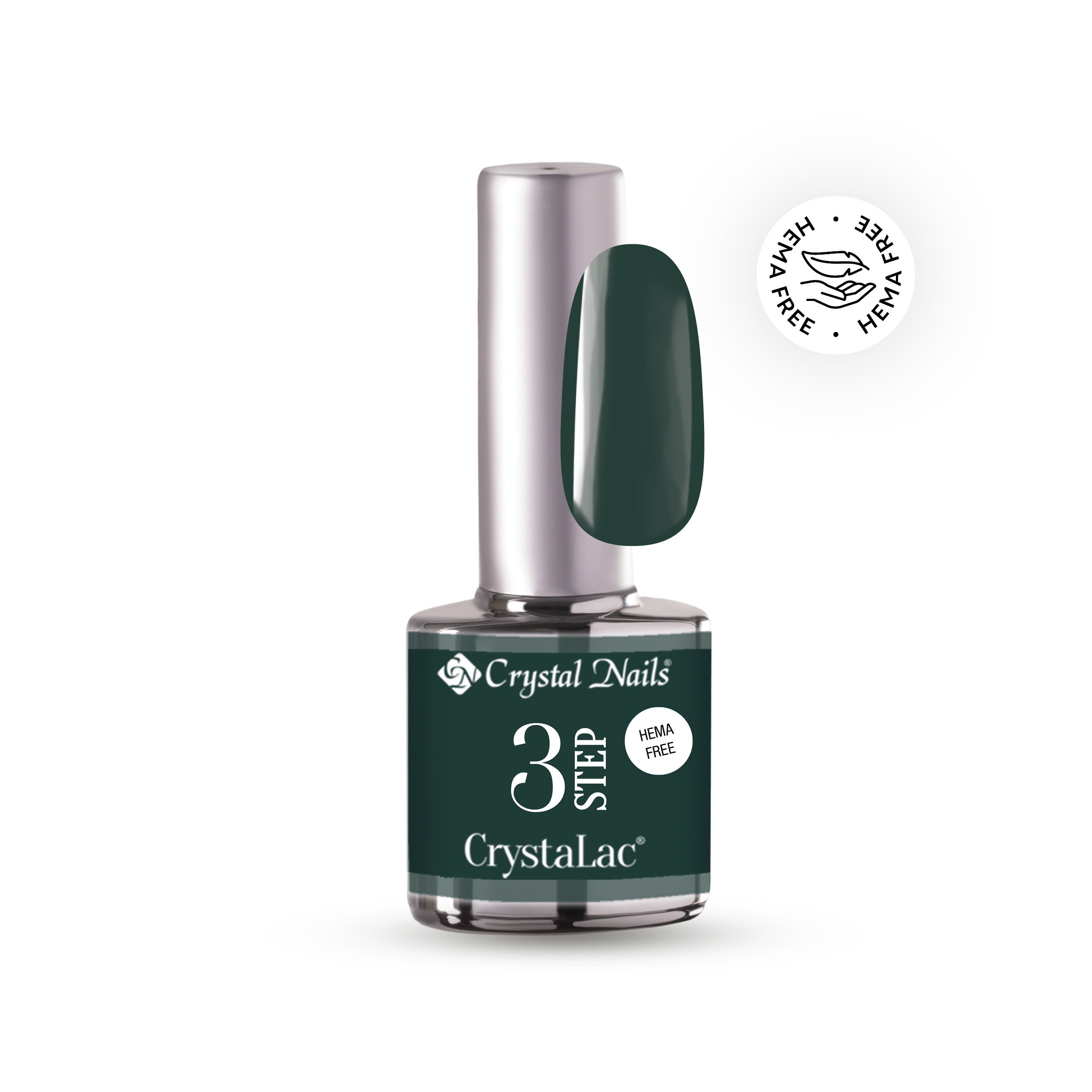 3step HEMA Free CrystaLac - HF21 - Evergreen - 8ml – Crystal Nails