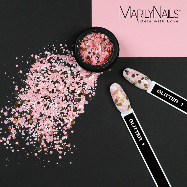 MN GLITTER - 1 - PEACH image 2