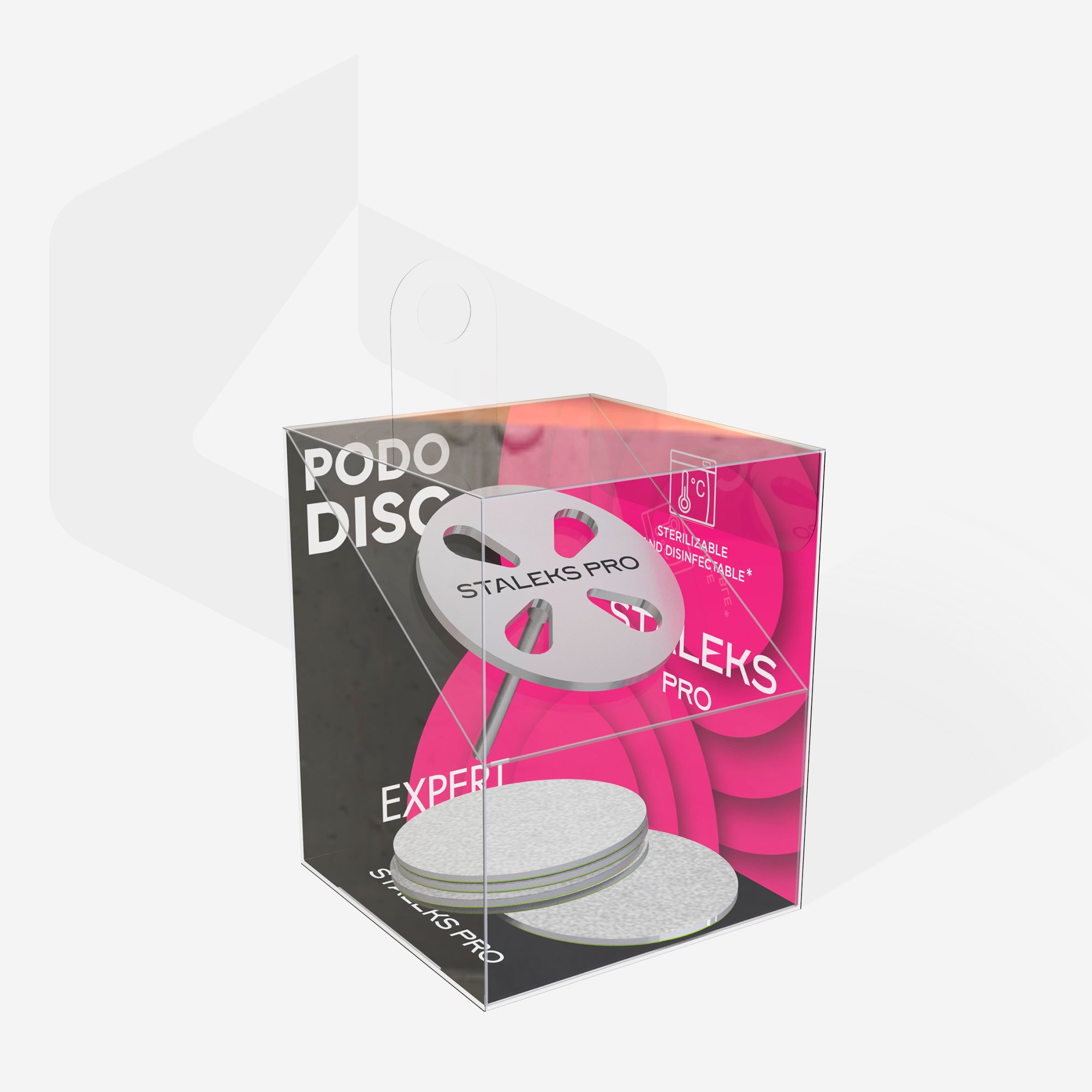 Disc Pedichiură PODODISC L + 5 Pile 180 - EXPERT 25 mm PDset-25 - Staleks